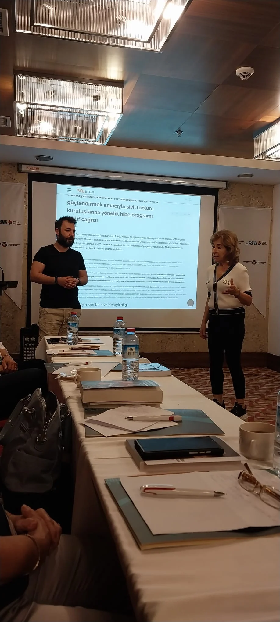 Nilüfer Arıak delivering a session during the training