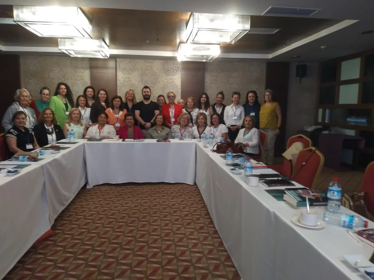 Participants in the training hall