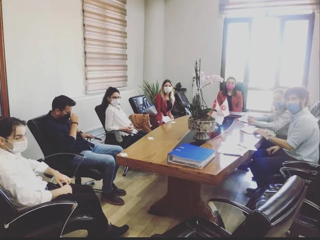 Site meeting in Sinanpaşa